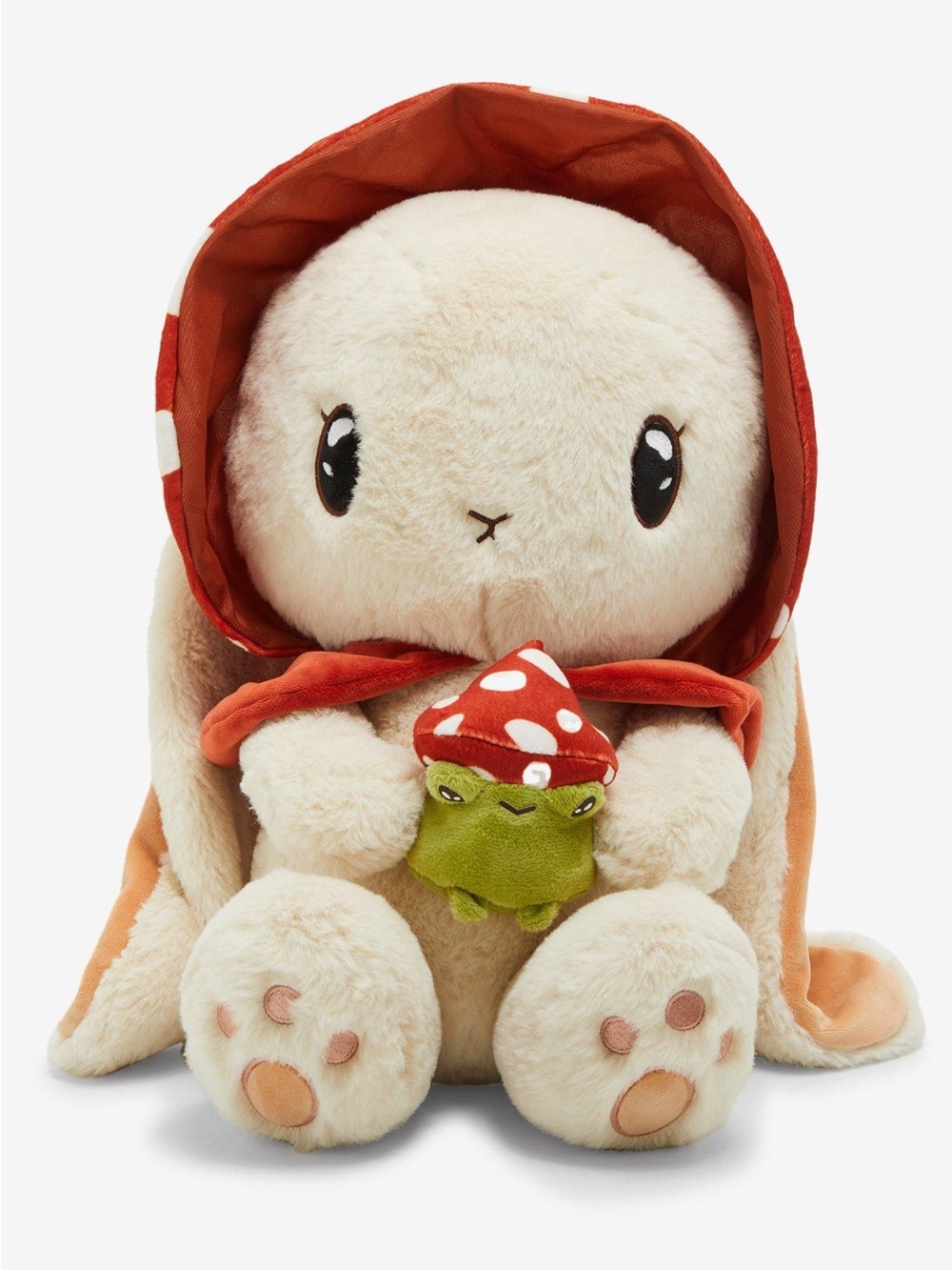 Hot Topic Plush Mushroom Bunny with frog Backpack